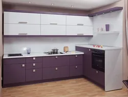 White MDF Kitchen In The Interior