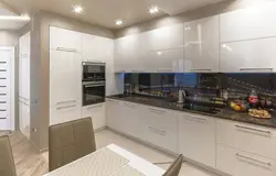 White MDF Kitchen In The Interior