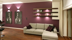 Design Of Empty Wall In Living Room Photo