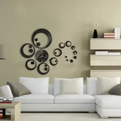 Design of empty wall in living room photo