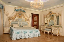 Baroque style in the bedroom interior