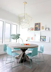 Mint Chairs In The Kitchen Interior