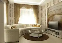Semicircular living room design