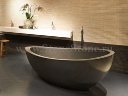 Bathtubs Made Of Artificial Stone In The Interior Photo