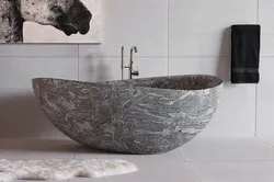 Bathtubs Made Of Artificial Stone In The Interior Photo
