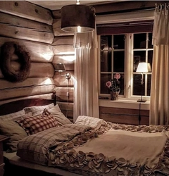 Дизайн спальни в своем деревенском доме