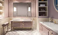 Итальяндық дизайндағы ванна бөлмесі