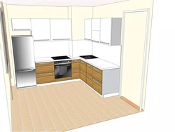 Kitchen design left entrance