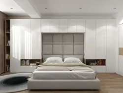 Дызайн спальні з двума шафамі ля ложка