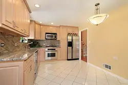 Photo of kitchen beige floor