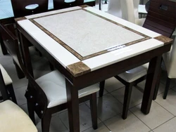 Photo of kitchen tables made of stone