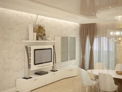 Living room photo beige wall