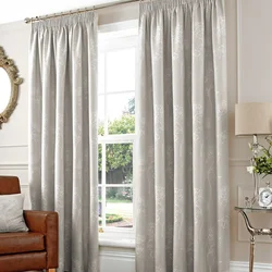 Curtains for the living room in a modern style gray photo