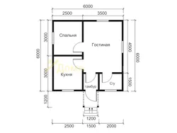 Hammom fotosurati bilan 6x6 uy