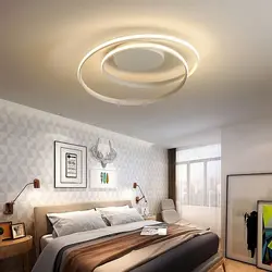 Ceiling In The Bedroom With Lighting Without A Chandelier Photo