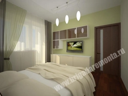 Khrushchev 3 room bedroom design
