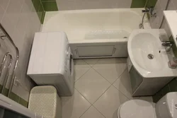 Lavabo olmadan tualet dizaynı ilə hamam