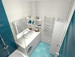 Bath with toilet design without sink