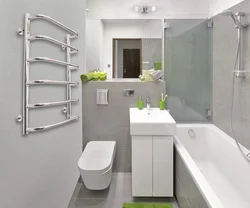 Белая Ванная Маленькая Комната Дизайн
