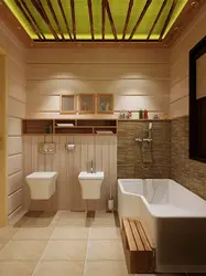 Дизайн ванны из бруса