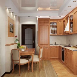 Фото кухни в трехкомнатной квартире