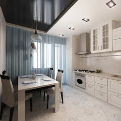 Photo Of A Kitchen In A Three-Room Apartment