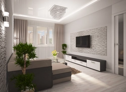 Modern Living Room Design With Gray Floor