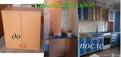 Кухня в самоклеющейся пленке фото до и после
