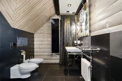 Wooden Bathroom Interior