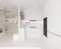 Светлая кухня ў стылі мінімалізм фота