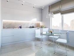 Light kitchen in minimalist style photo