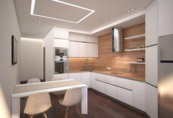 Светлая кухня в стиле минимализм фото