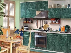 Кухня малахит фото