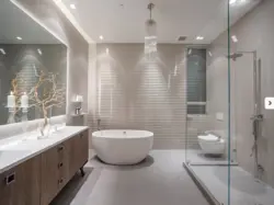 Bath design in one tone