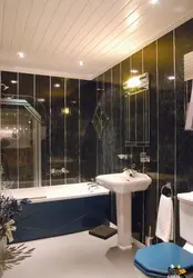 Bathroom interior made of plastic panels