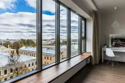 Floor-to-ceiling windows photo in the apartment