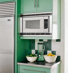 Small Kitchen Design With Microwave