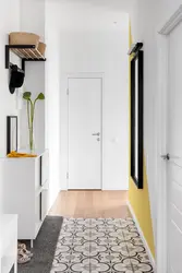 Tile design in a narrow hallway