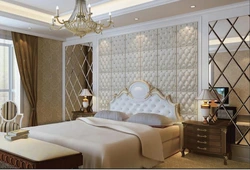 Tiles in the bedroom interior