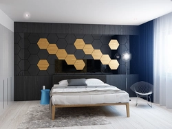 Tiles in the bedroom interior