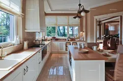 Kitchens in your house with large windows photo