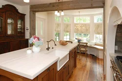 Kitchens in your house with large windows photo