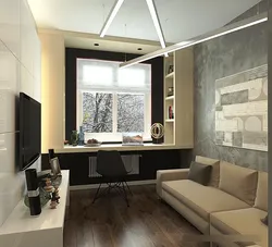 Дизайн комнаты в двухкомнатной квартире панельного дома
