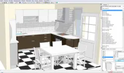 Creating a kitchen design project