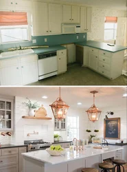 DIY kitchen remodel before and after photos