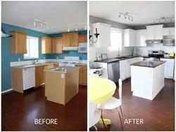 DIY kitchen remodel before and after photos