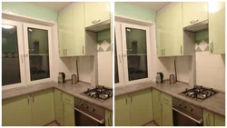 Khrushchev Kitchen Design With A Niche Under The Window