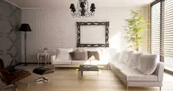 Living room wallpaper brick combined photos