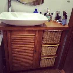 DIY Wooden Bathroom Cabinet Photo Drawings
