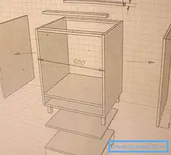 DIY wooden bathroom cabinet photo drawings